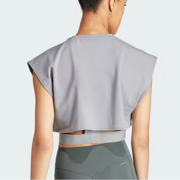 Adidas Grey Power Crop - Picture 2 of 4